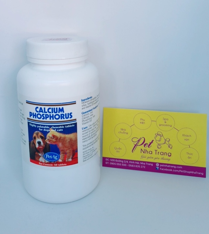 Canxi Calcicum Phosphorus của PetAg từ Mỹ