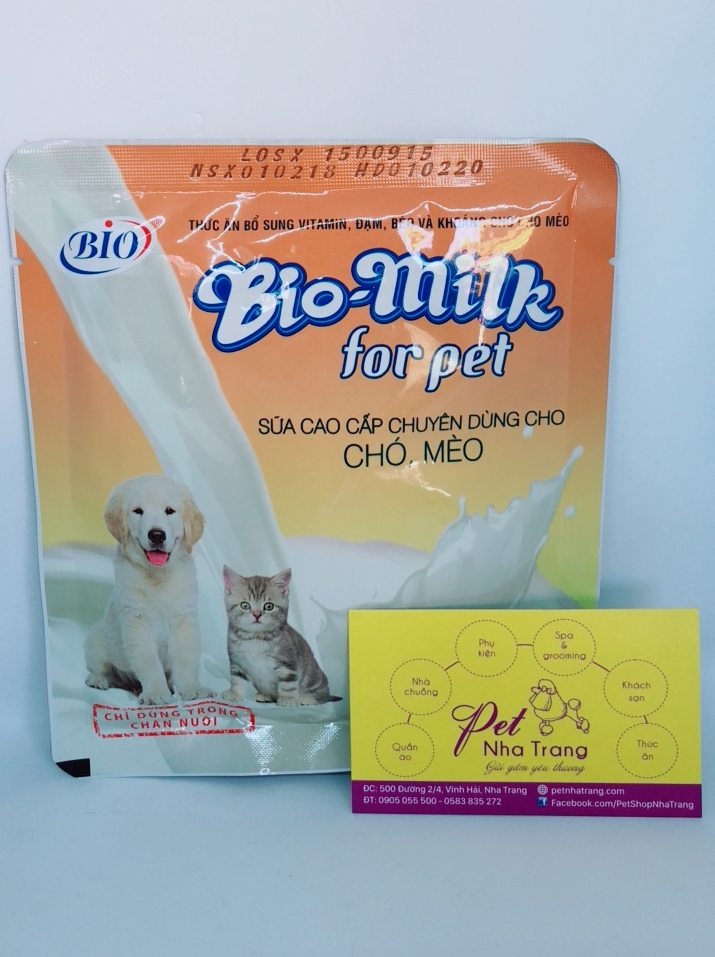 Sữa bổ sung chất dinh dưỡng cho chó mèo Bio-milk Pet Nha Trang