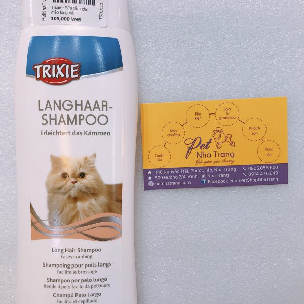 Sữa tắm mèo Trixie lông dài 250ml