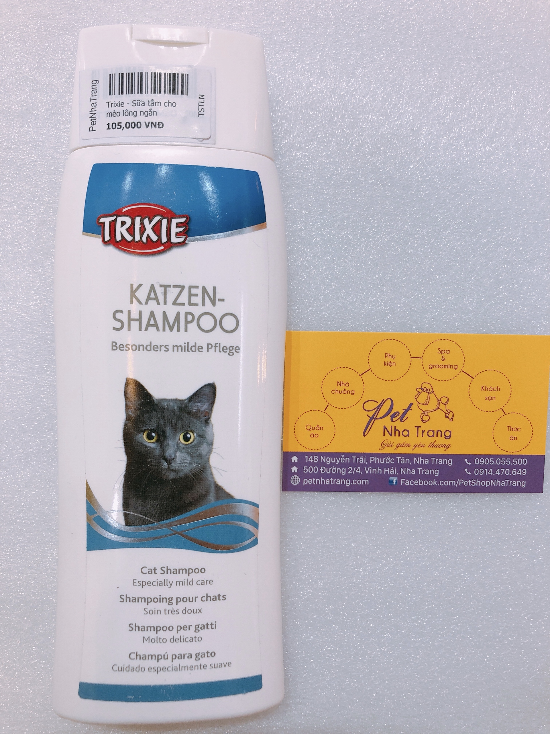 Sữa tắm Trixie cho mèo lông ngắn 250ml